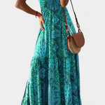 Robe Fleurie "Emmi" – Maxi à Fines Bretelles