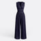 Jumpsuit "Leonor" – Mouwloos met Wijde Pijpen