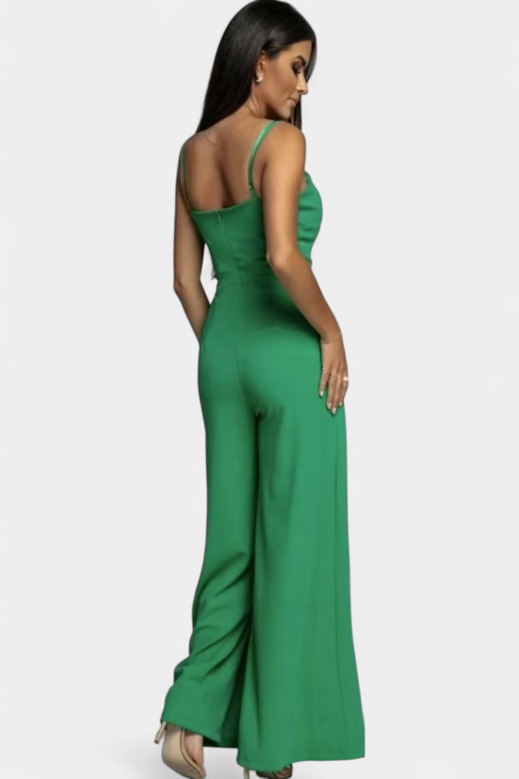 Jumpsuit "Katrin" – Spaghettibandjes & Zijsplit