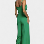 Jumpsuit "Katrin" – Spaghettibandjes & Zijsplit