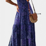 Robe Fleurie "Emmi" – Maxi à Fines Bretelles