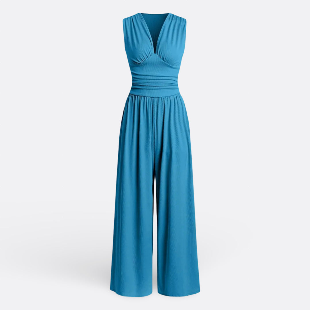 Jumpsuit "Leonor" – Chic & Mouwloos