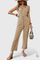 Jumpsuit "Christa" – Textuur met V-hals