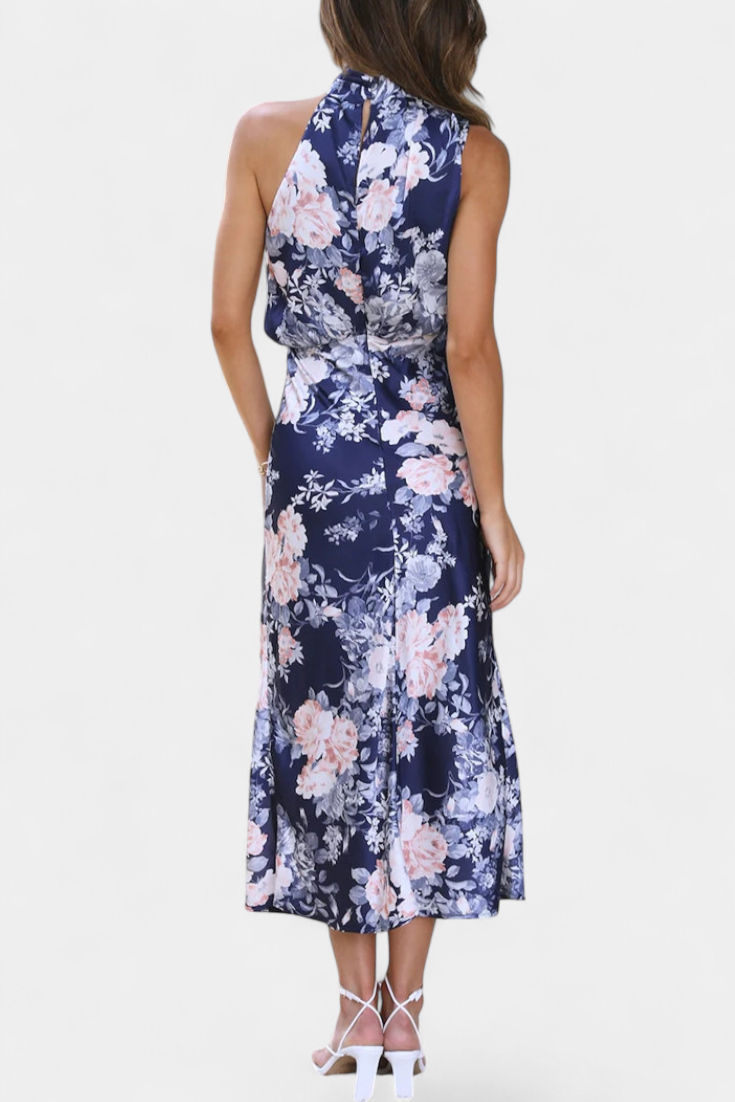 Robe Longue "Lisa" – Fleurs & Col Licou