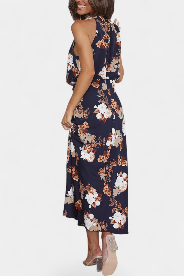 Robe Longue "Lisa" – Fleurs & Col Licou