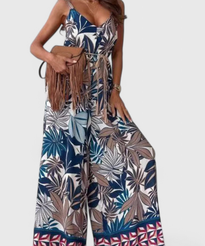 Jumpsuit "Leni" – Wijde Pijpen & Opvallende Print
