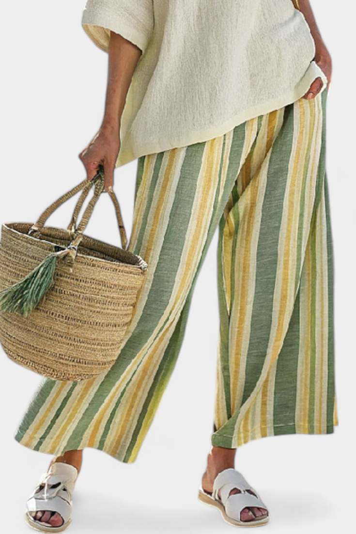 Set "Christa" – Bamboelinnen Olijfgroen