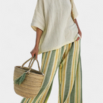 Set "Christa" – Bamboelinnen Olijfgroen