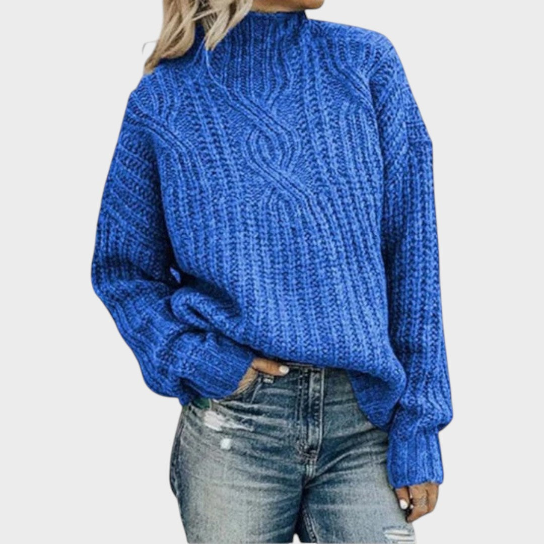 Pull "Susanne" – Grosse Maille à Col Montant