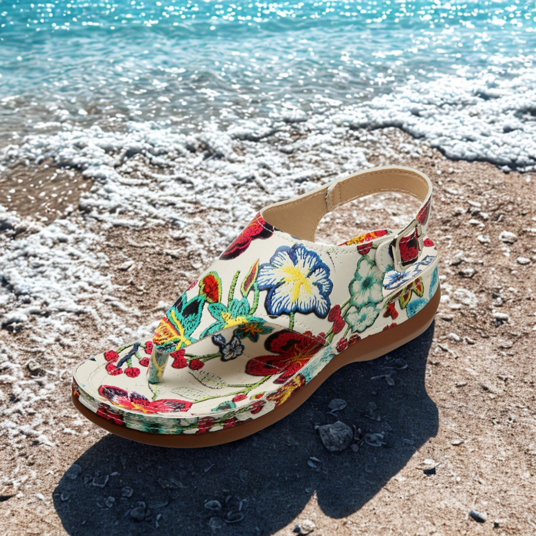 Orthopedische Sandalen "Flow" – Floraal Design