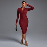 Robe bandage "Doris" – Manches longues
