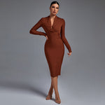 Robe bandage "Doris" – Manches longues