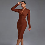 Robe bandage "Doris" – Manches longues
