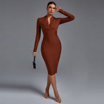 Robe bandage "Doris" – Manches longues