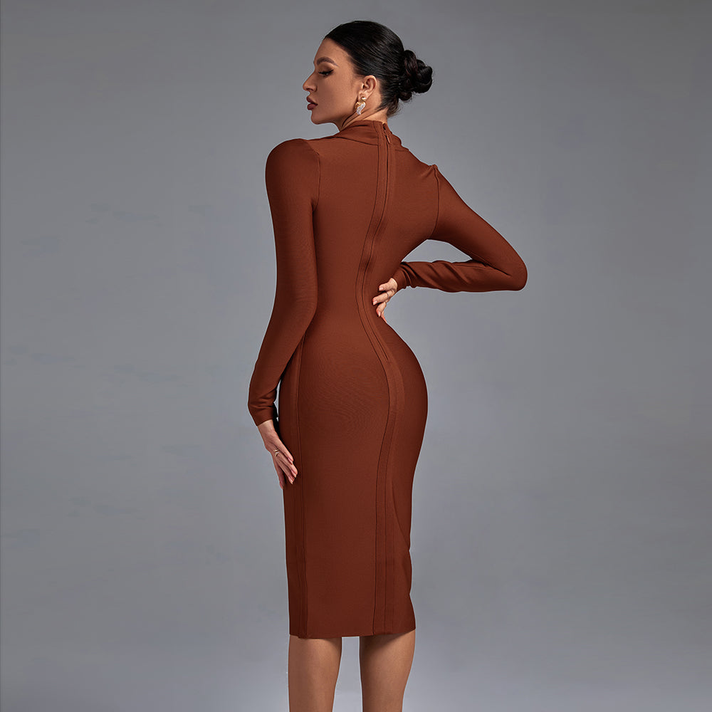 Robe bandage "Doris" – Manches longues