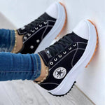 Sneakers "Pia" – Plateau met Sterpatch