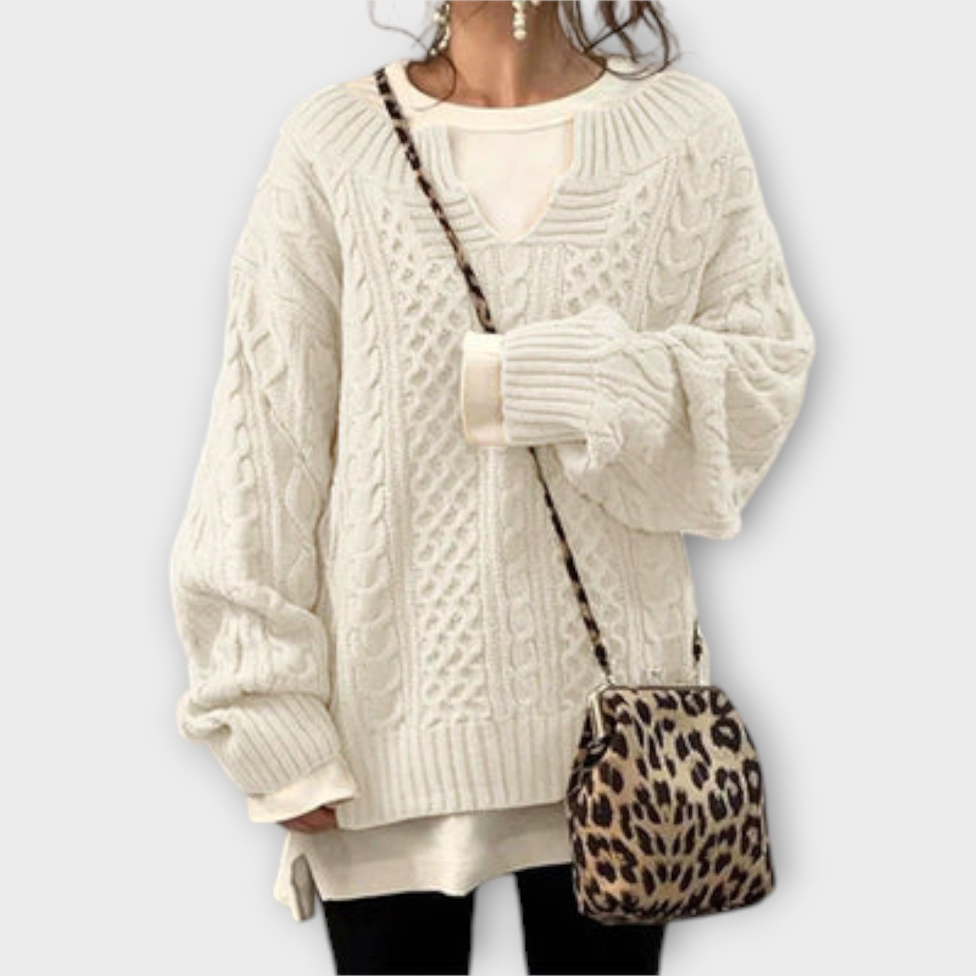 Trui "Frieda" – Oversized Kabelbrei
