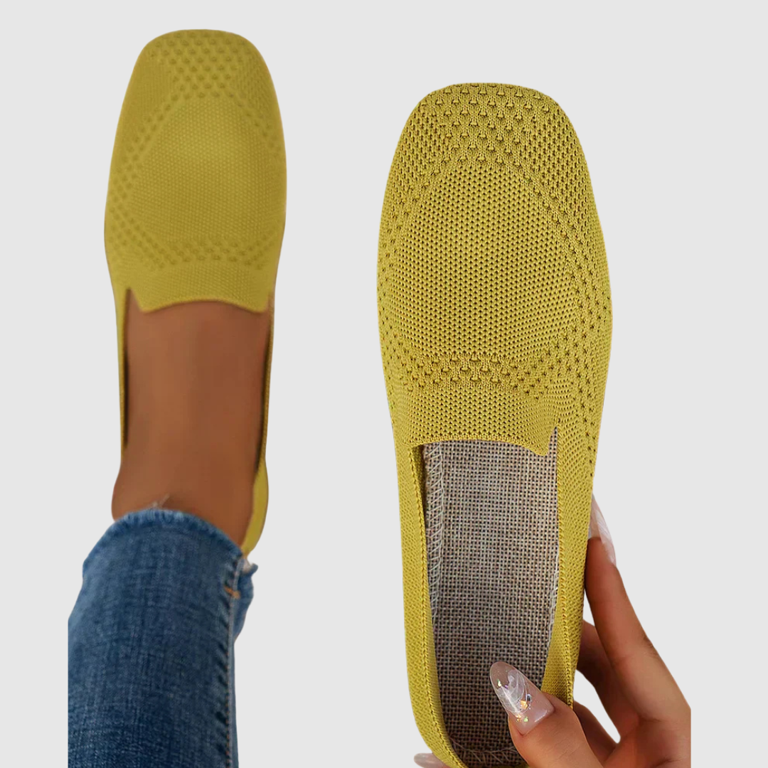 Mocassins confort "Gisela" – Maille élastique