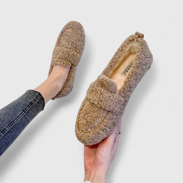 Pantoufles "Ulrike" – Mocassin en laine d'agneau