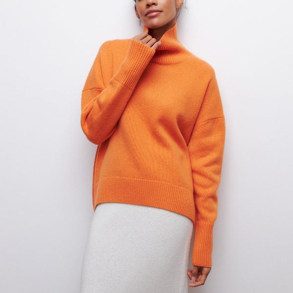 Trui "Irene" – Comfortabel met Hoge Kraag