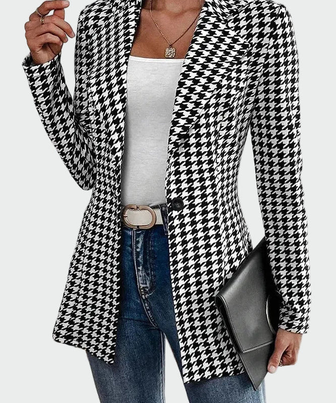 Blazer à carreaux – Élégant et raffiné