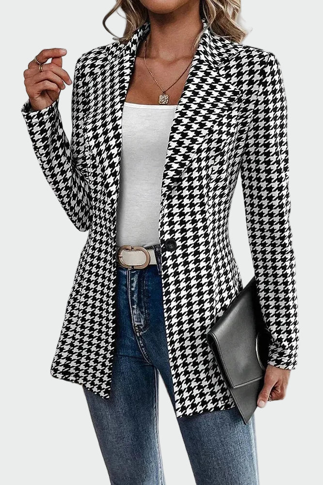Blazer à carreaux – Élégant et raffiné