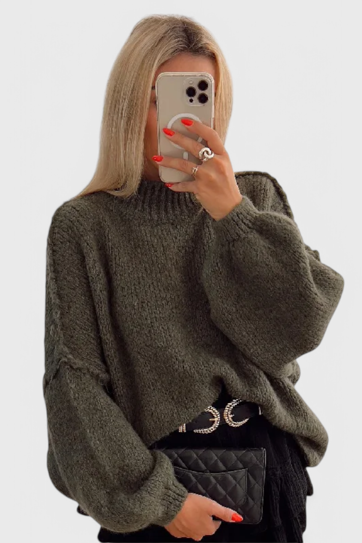 Pull "Jana" – Oversize à manches ballon
