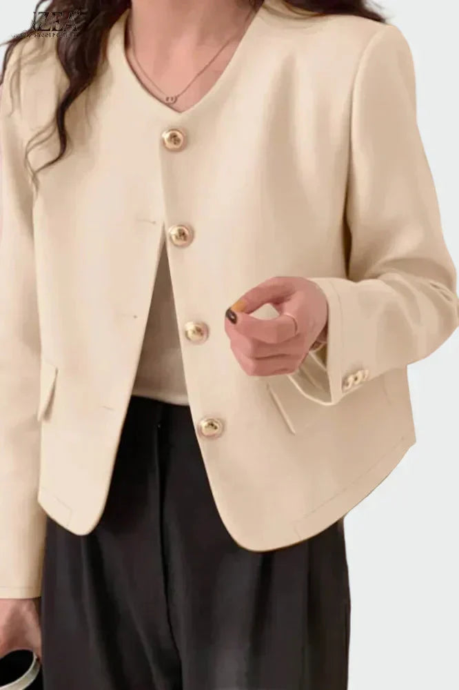 Blazer élégant – Boutons dorés