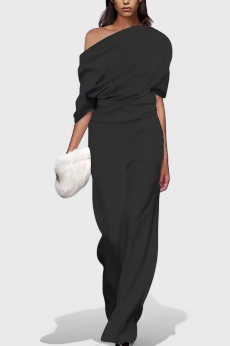 Jumpsuit "Emma" – Wijde Pijpen voor Elke Dag