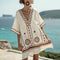 Robe de Plage "Rosa" – Noir à rayures orange
