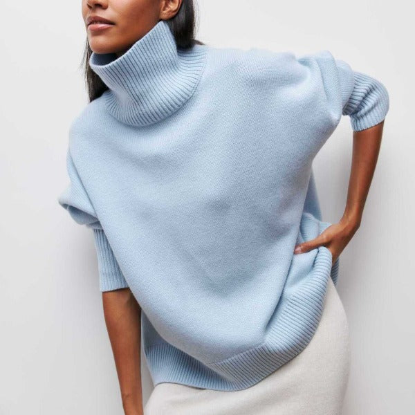 Trui "Irene" – Comfortabel met Hoge Kraag
