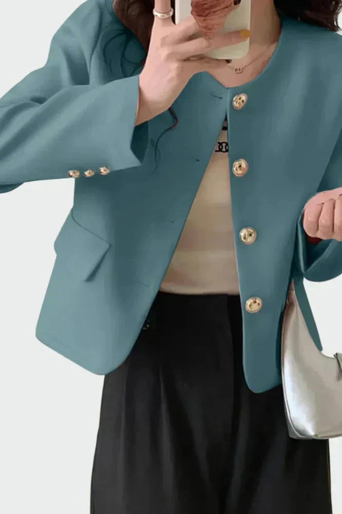 Blazer élégant – Boutons dorés