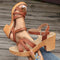 Sandales à talon carré "Edith" – Brides tressées