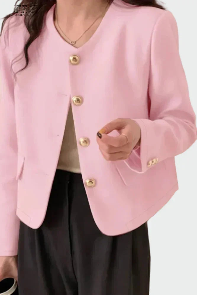 Blazer élégant – Boutons dorés