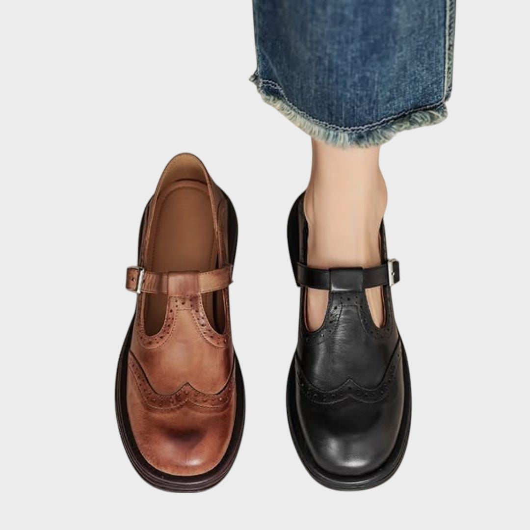 Chaussures en cuir "Hanna" – À bride