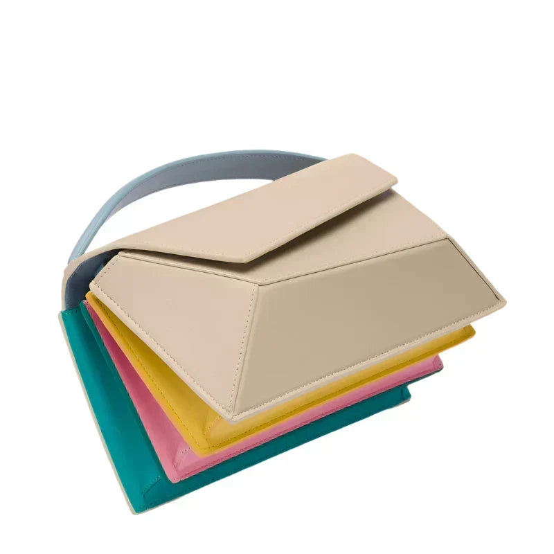 Schoudertas "Laura" – Plooien & Gouden Details