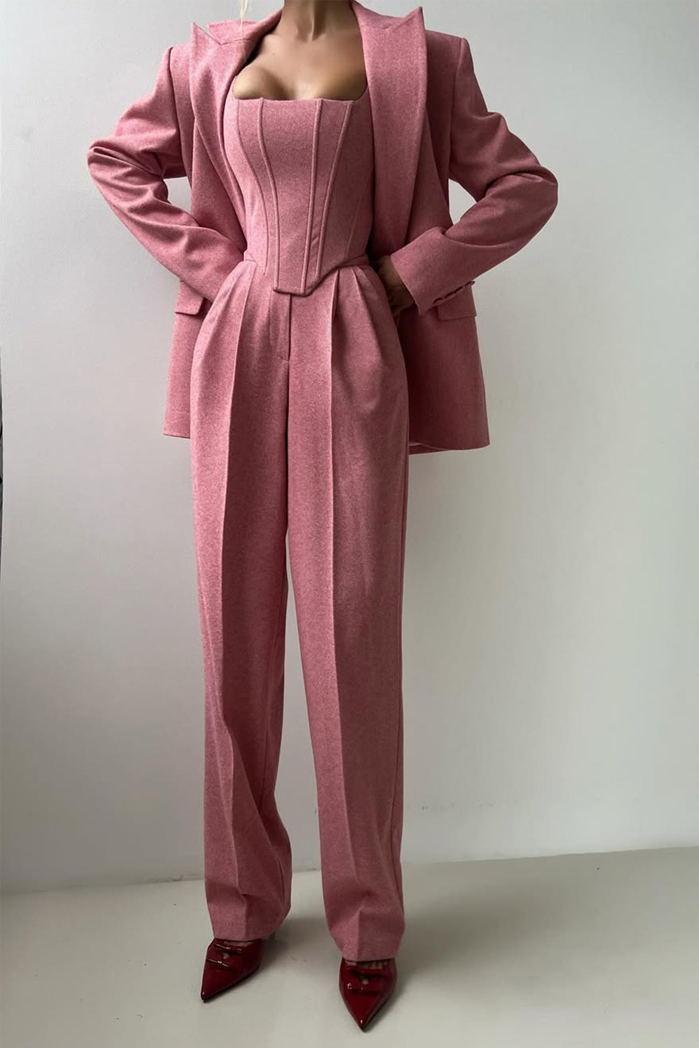 Ensemble trois pièces "Elegance" – Blazer, blouse & pantalon