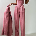 Ensemble trois pièces "Elegance" – Blazer, blouse & pantalon