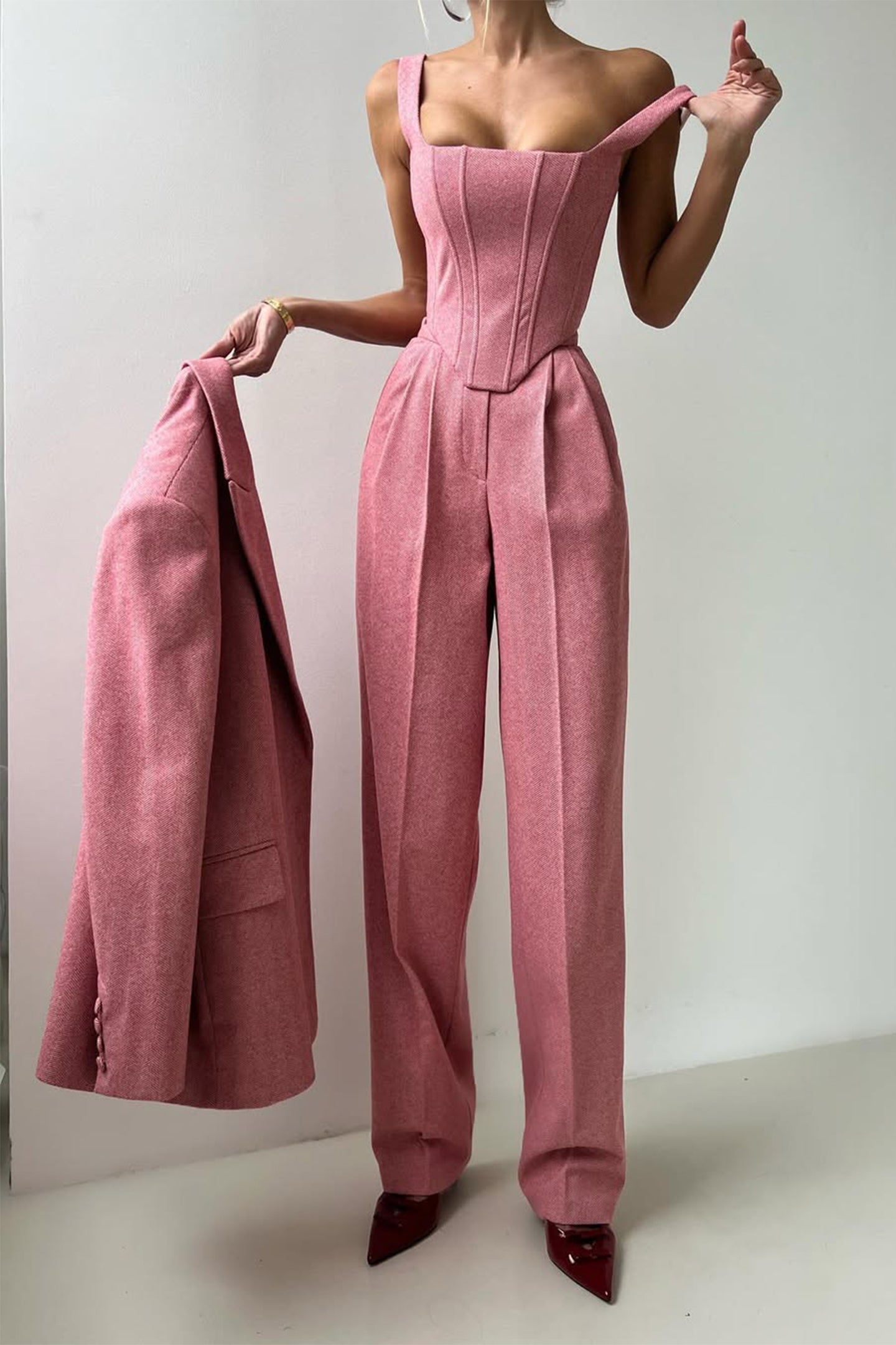 Ensemble trois pièces "Elegance" – Blazer, blouse & pantalon