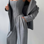 Ensemble trois pièces "Elegance" – Blazer, blouse & pantalon