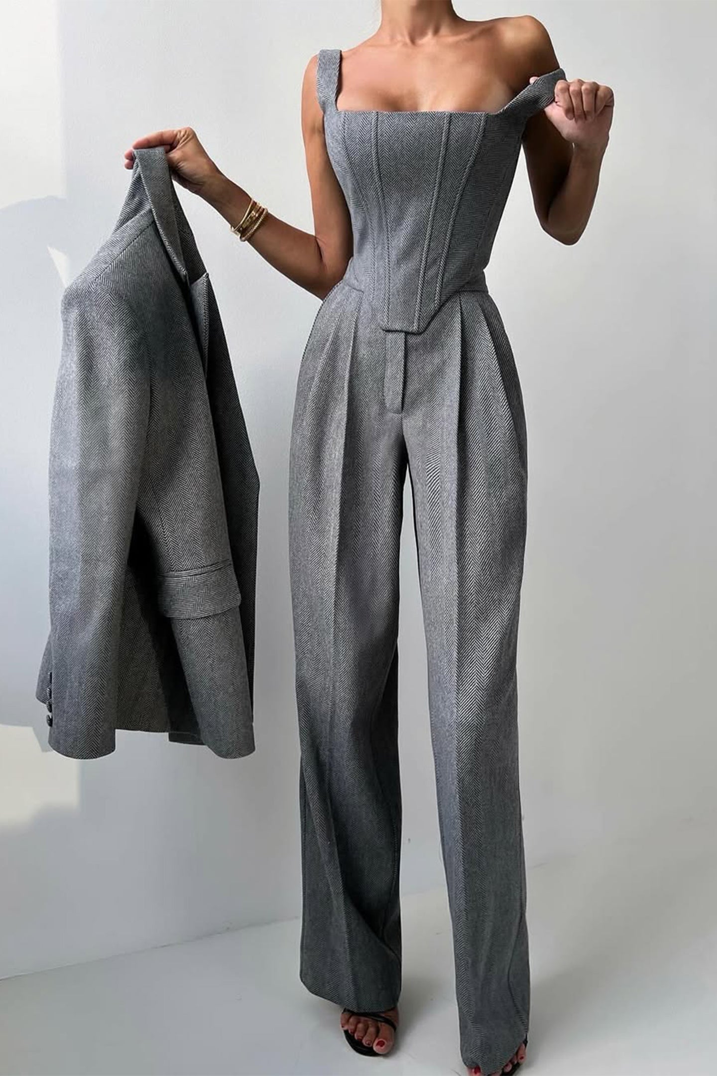 Ensemble trois pièces "Elegance" – Blazer, blouse & pantalon