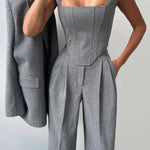 Ensemble trois pièces "Elegance" – Blazer, blouse & pantalon