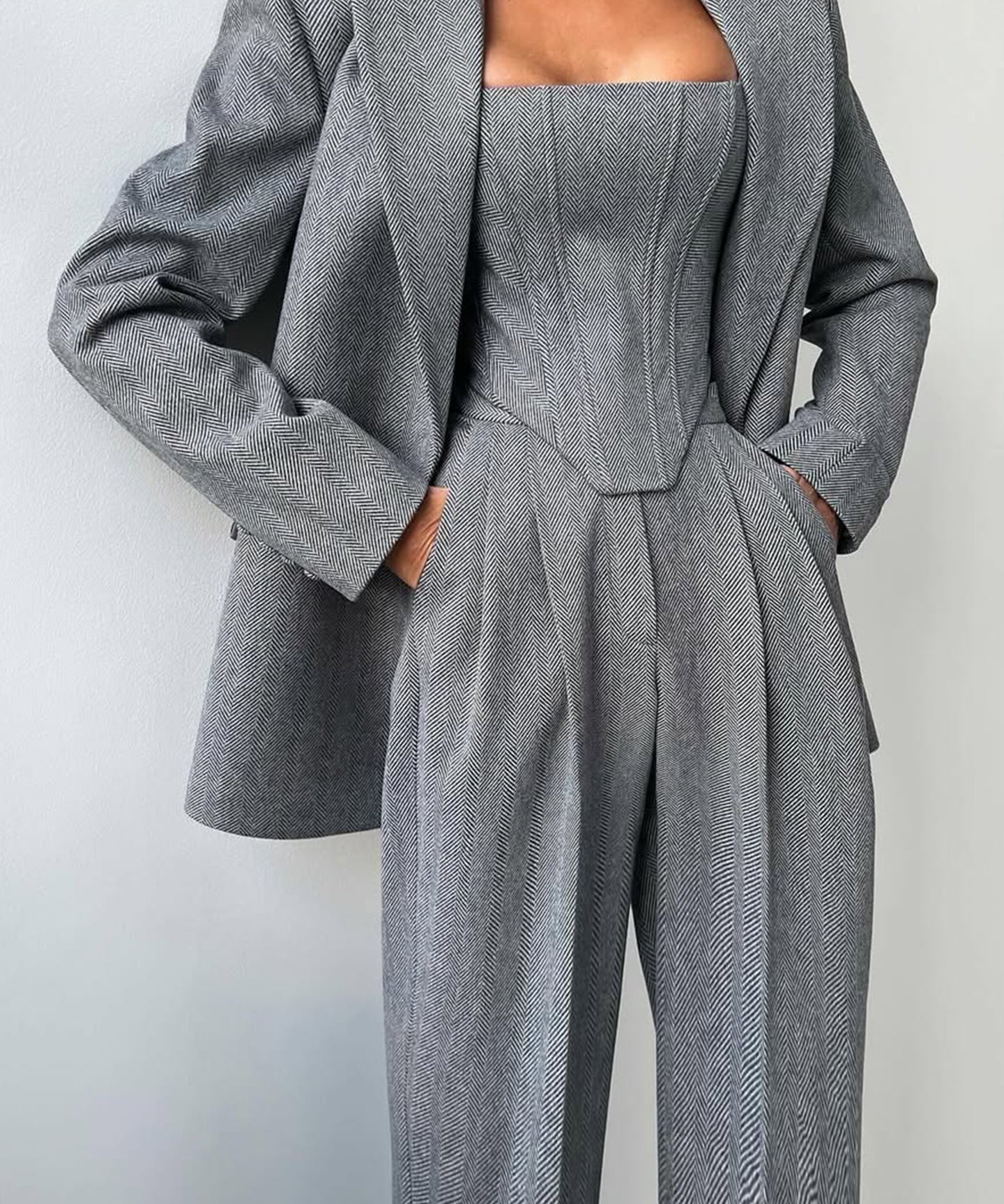 Ensemble trois pièces "Elegance" – Blazer, blouse & pantalon