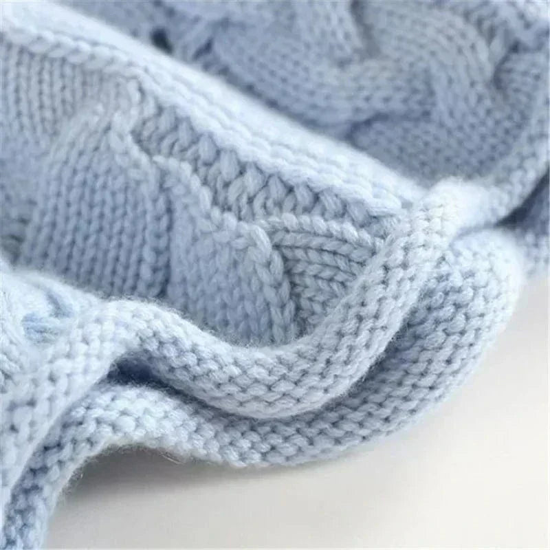 Pull "Ulrike" – Maille torsadée à col montant