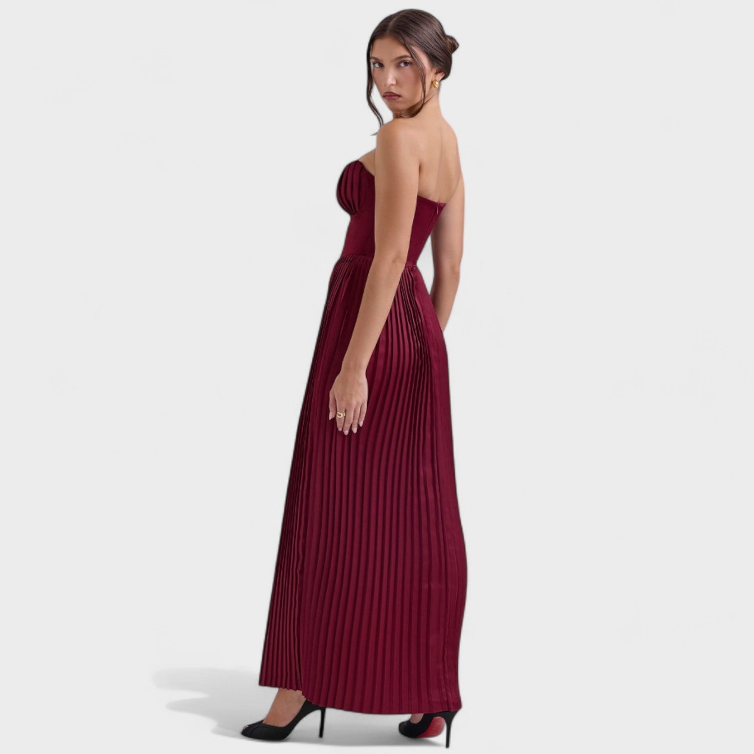 Robe bustier "Margarethe" – Jupe plissée