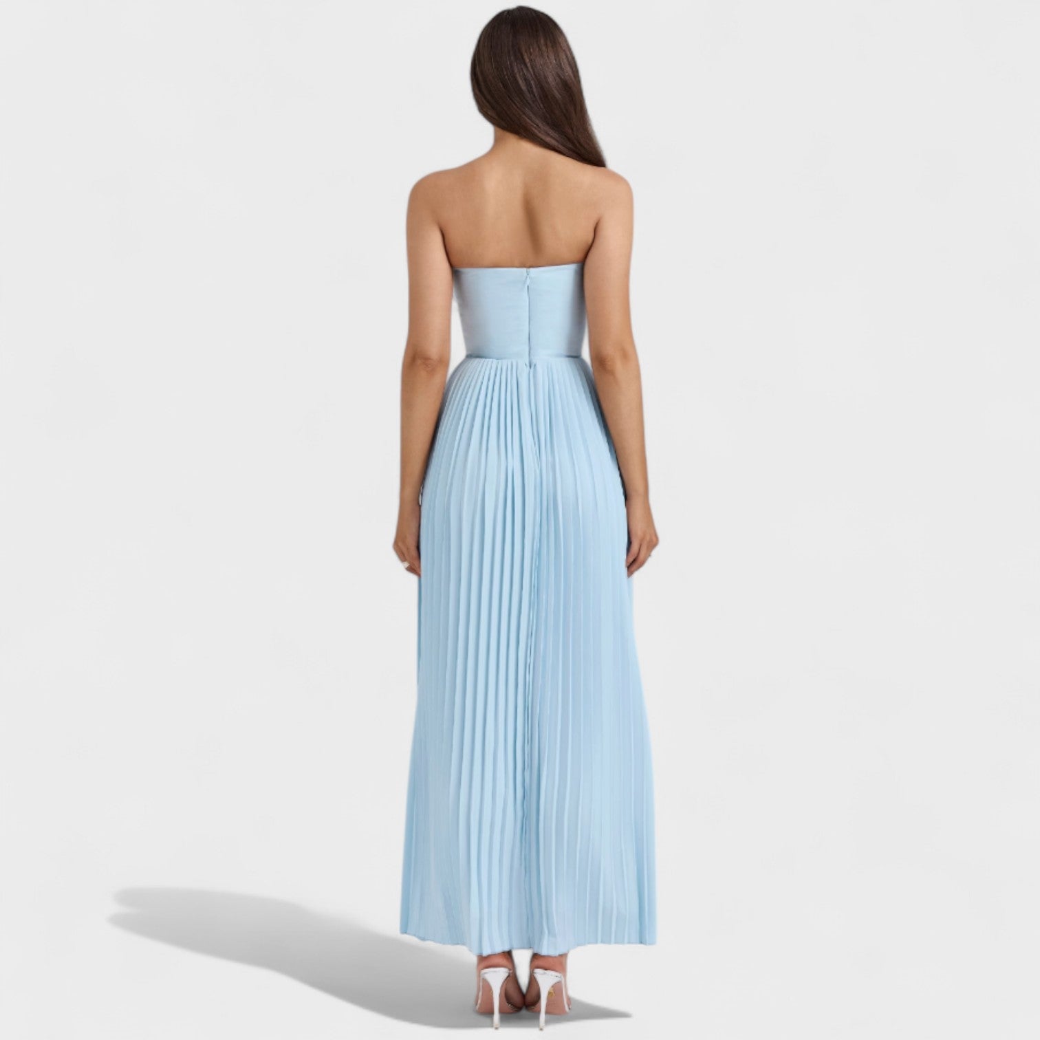 Robe bustier "Margarethe" – Jupe plissée