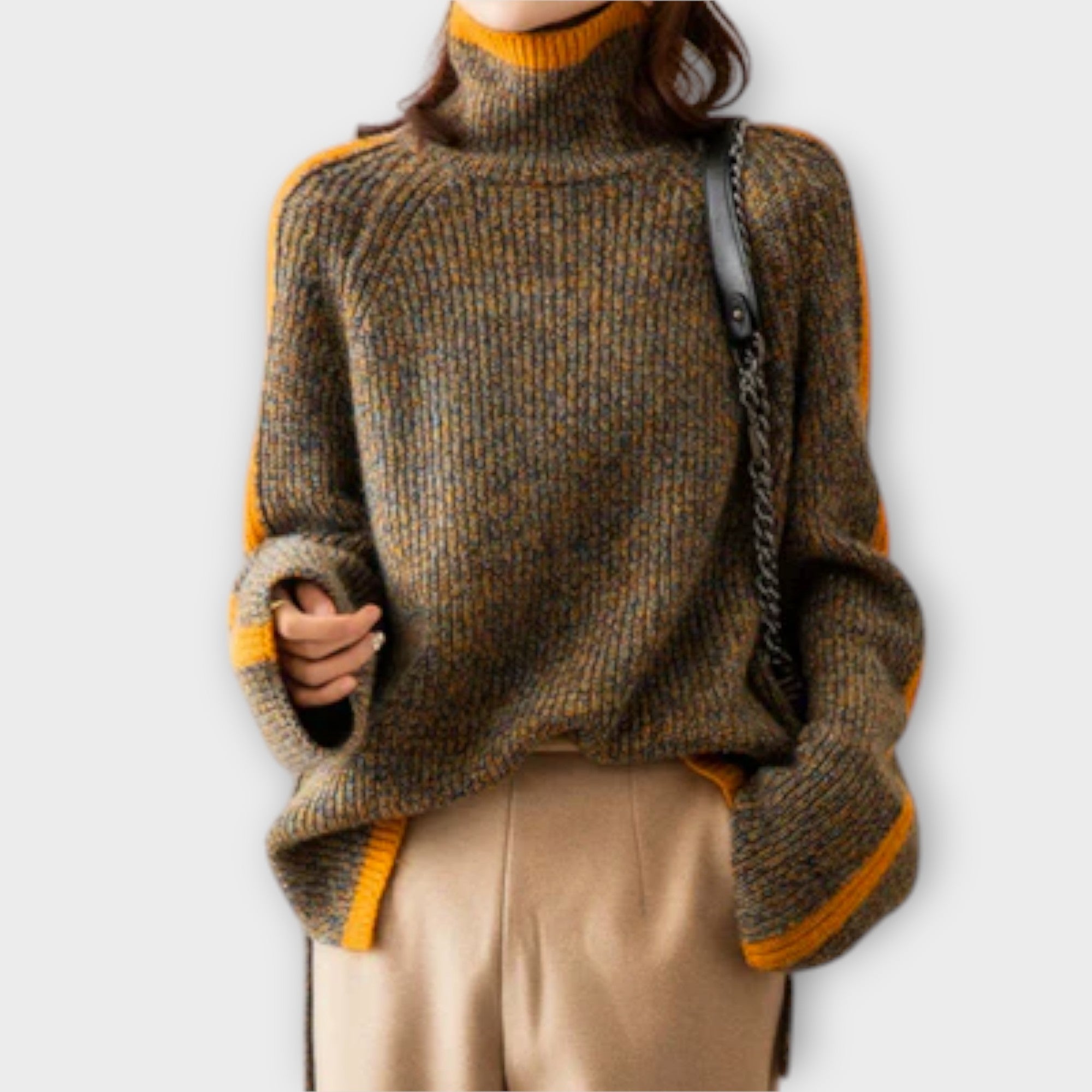Trui "Brigitte" – Vintage Hoge Kraag