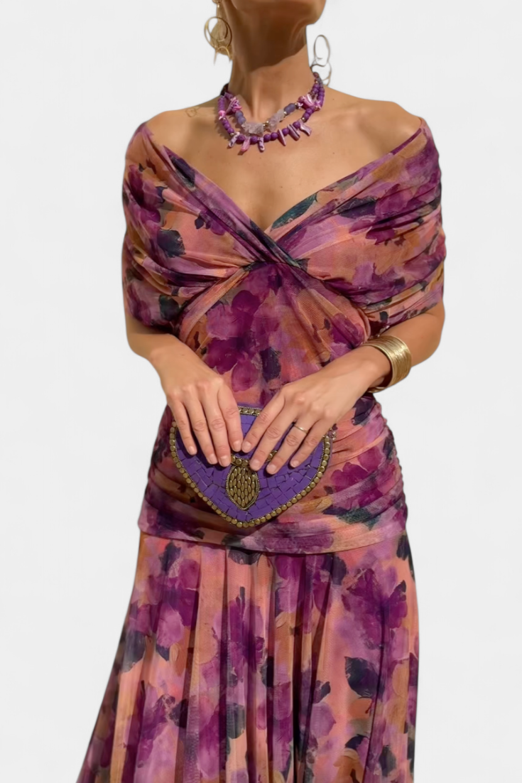 Lang Kleed "Vera" – Bloemenprint
