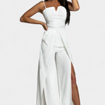 Jumpsuit "Katrin" – Spaghettibandjes & Zijsplit