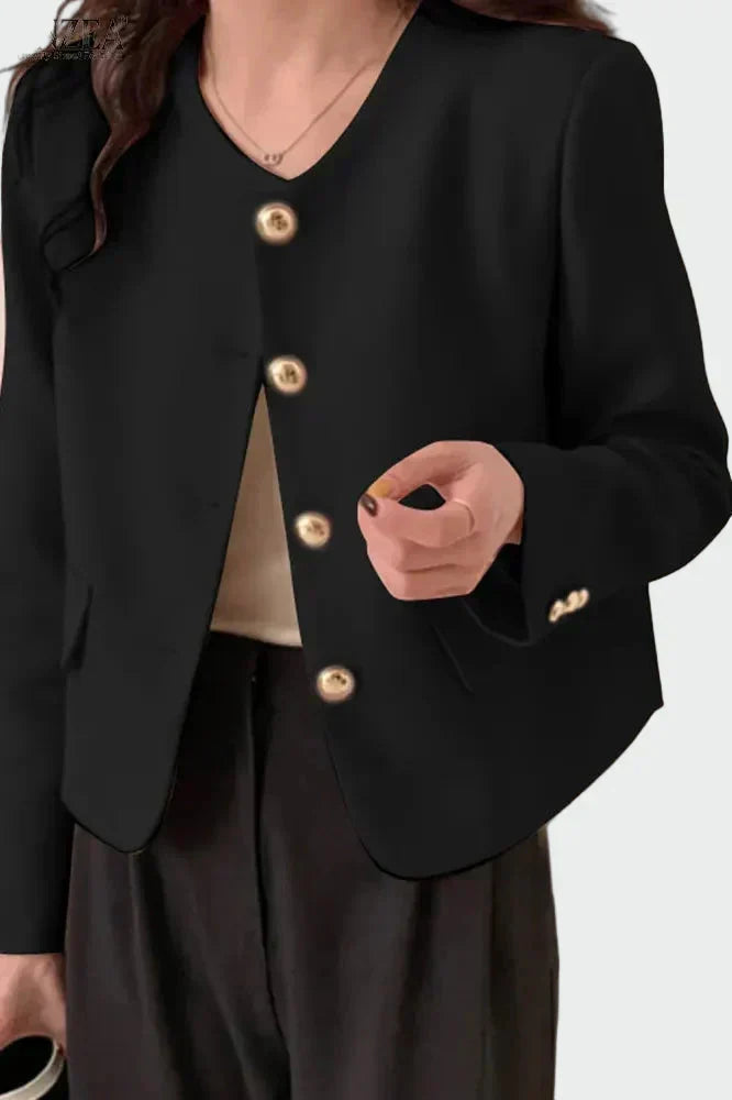 Blazer élégant – Boutons dorés